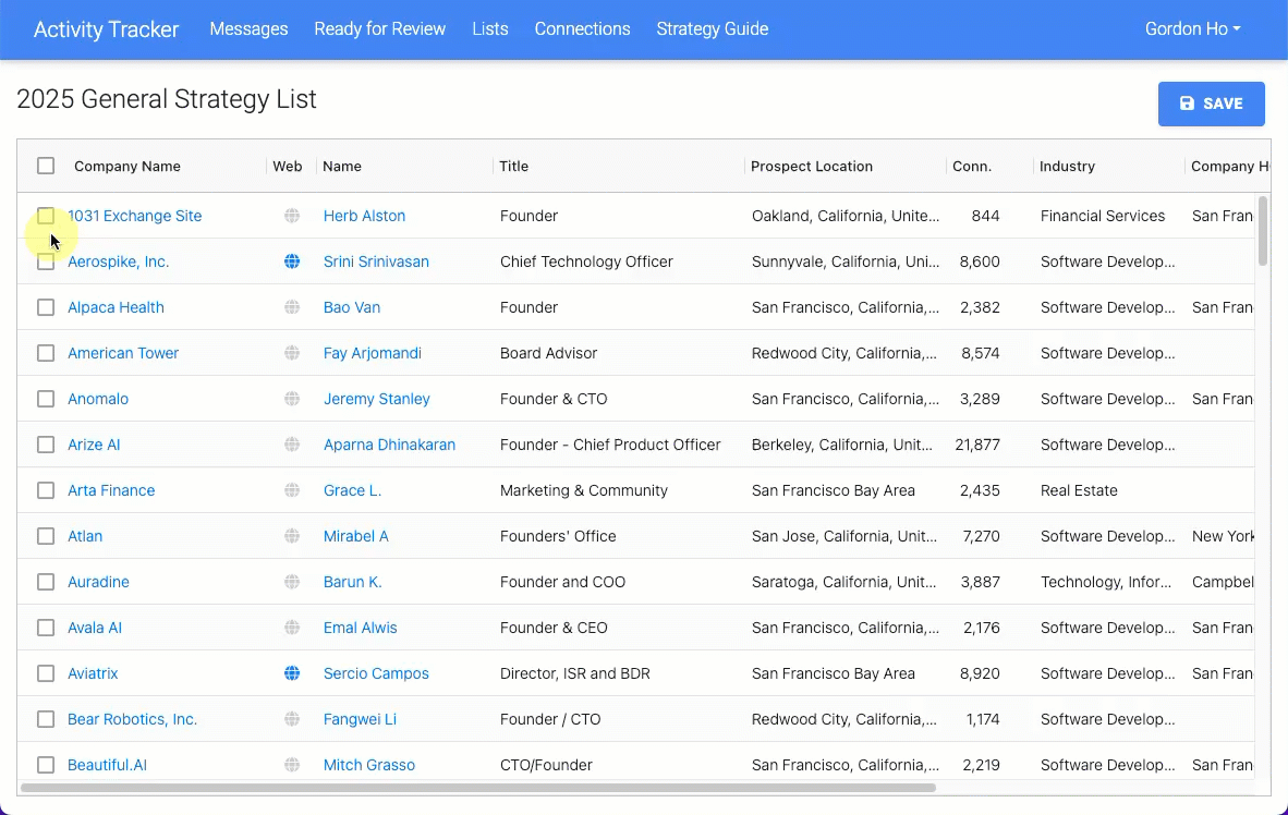 Approve list walkthrough